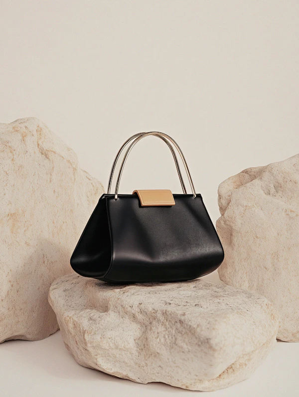 Black Leather Handbag