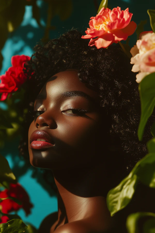 Portrait with Flowers
