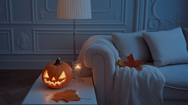 Cozy Halloween Setting