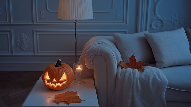 Cozy Halloween Setting