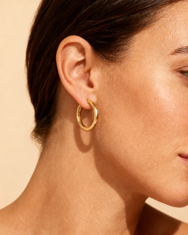 Golden Hoop Earring