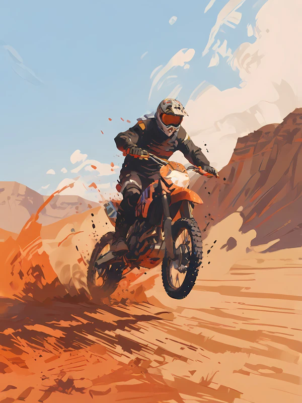 Motocross Desert Action