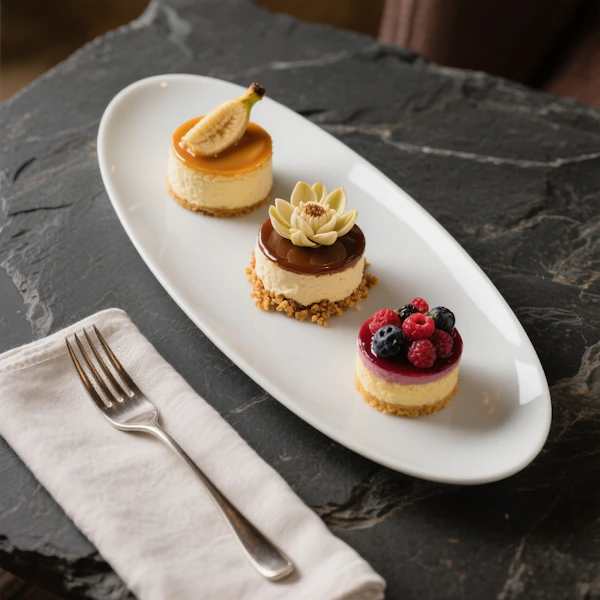Mini Cheesecake Trio