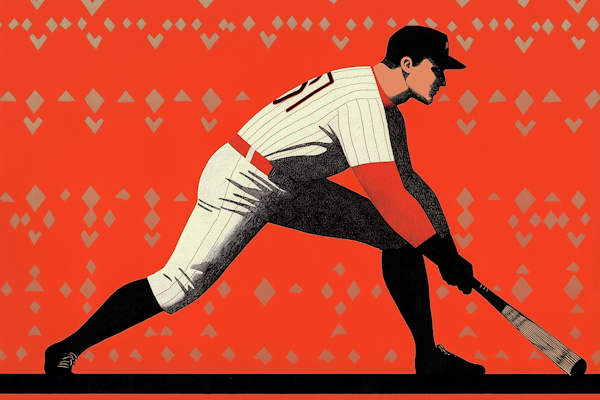 Vintage Baseball Illustration