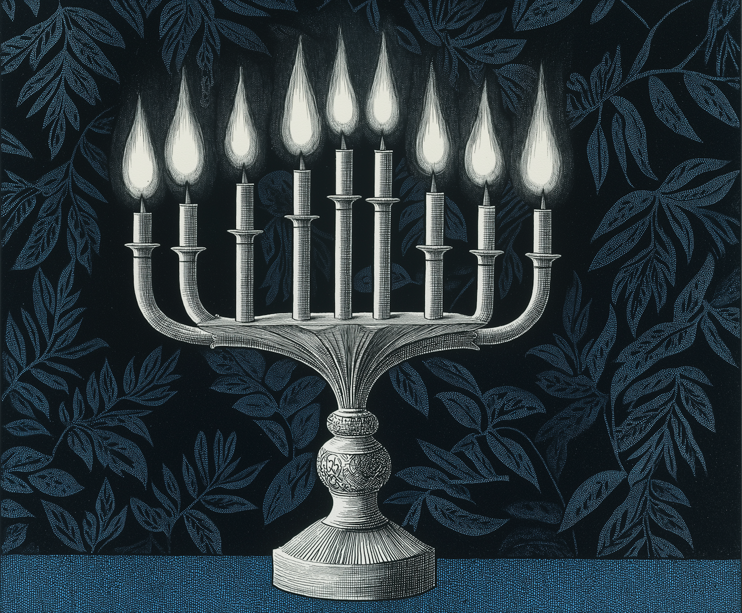 Illustration of a Menorah