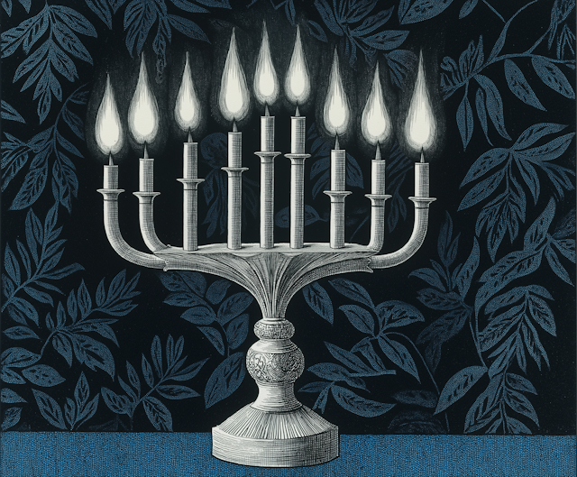 Illustration of a Menorah