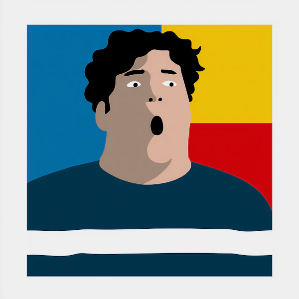 Stylized Surprised Person