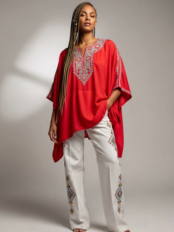 Elegant Red Tunic