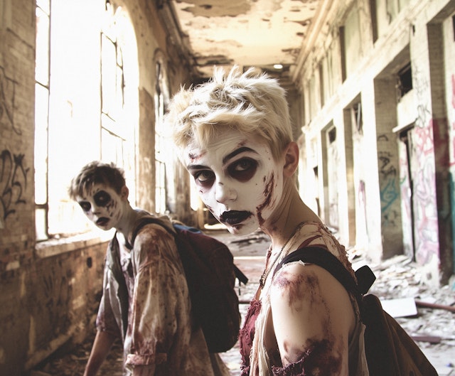 Zombie Duo in Abandoned Building