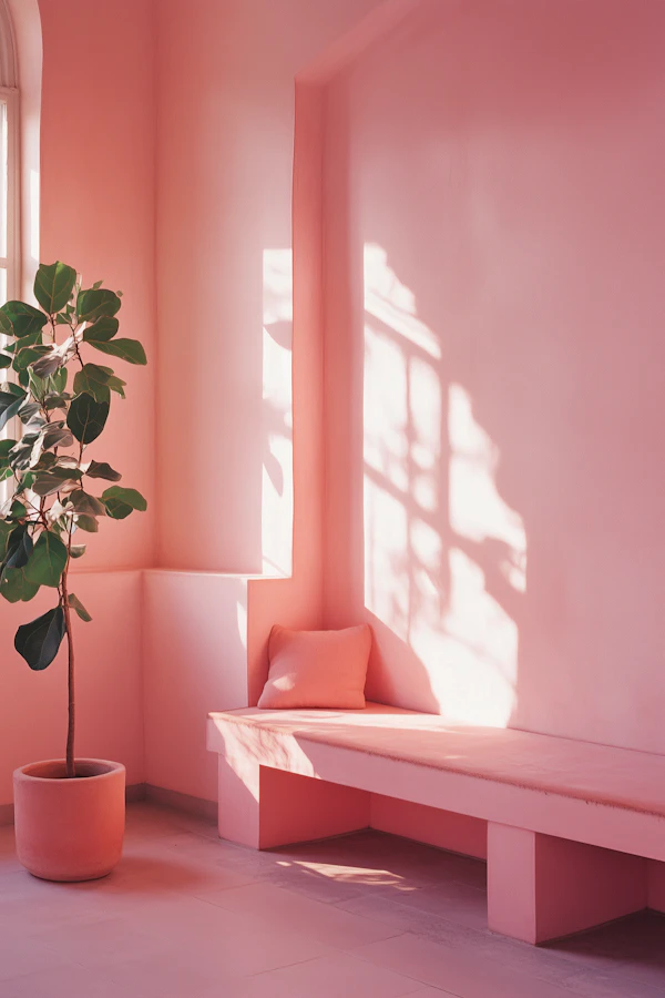 Minimalist Pink Interior