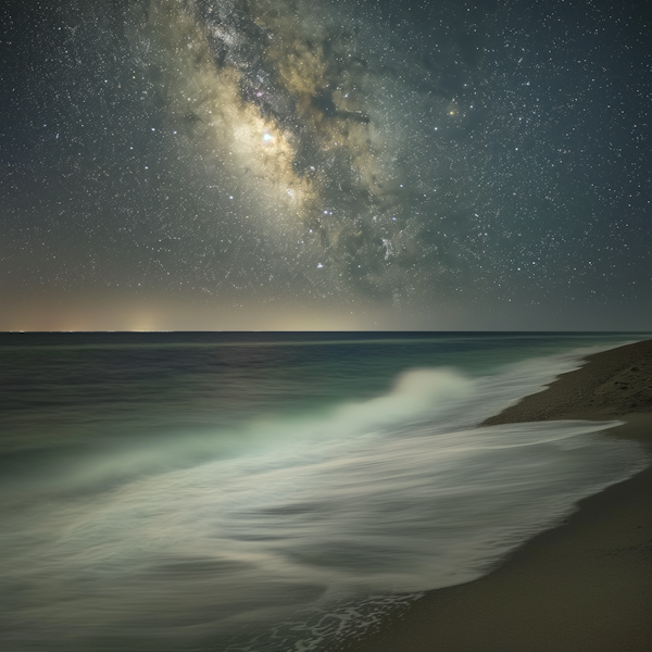 Starry Beach Nightscape