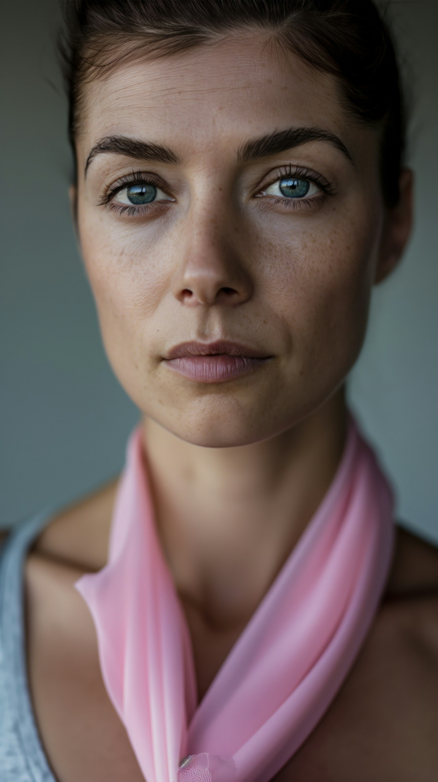 Portrait of a Woman with Blue Eyes