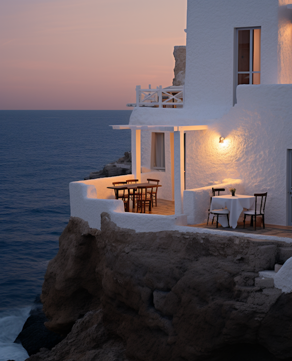 Dusk Serenity at the Mediterranean Villa