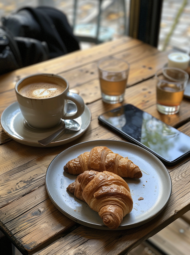 Cozy Cafe Breakfast Scene