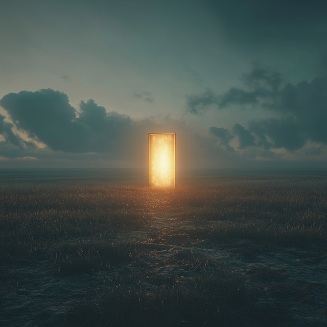 Golden Portal in Field