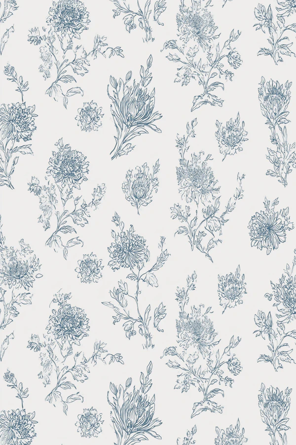 Blue Floral Pattern