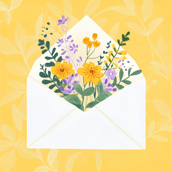 Floral Envelope