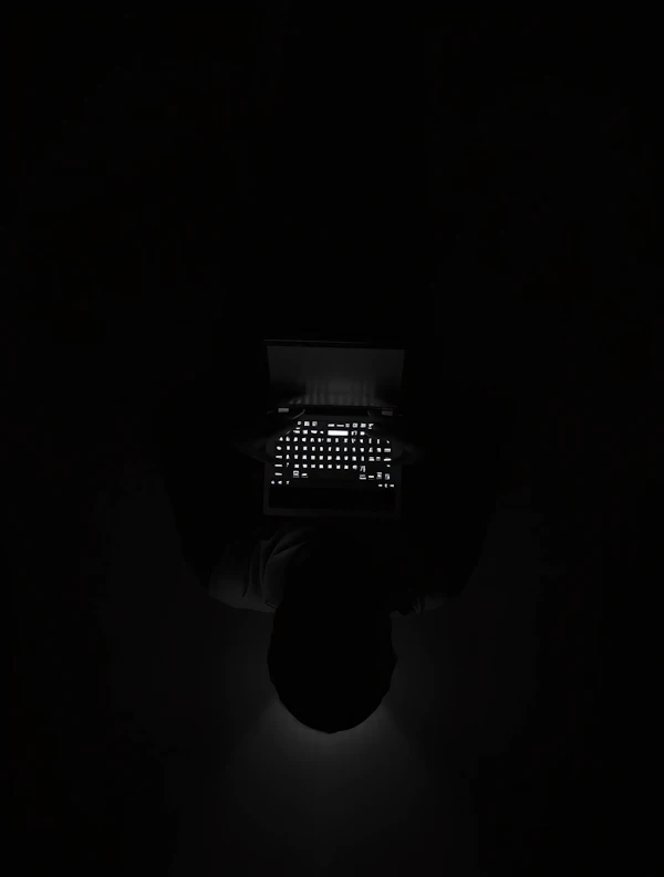 Focused Laptop Glow