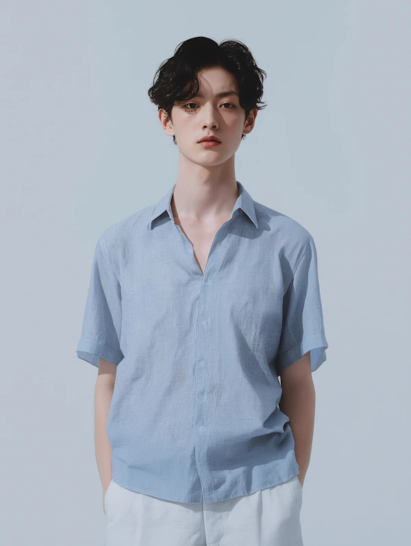 Man in Minimalist Style