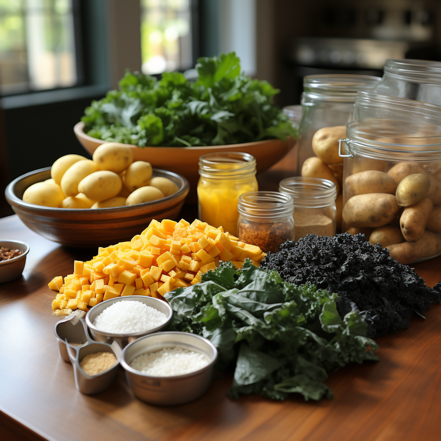 Rustic Culinary Preparation Still Life