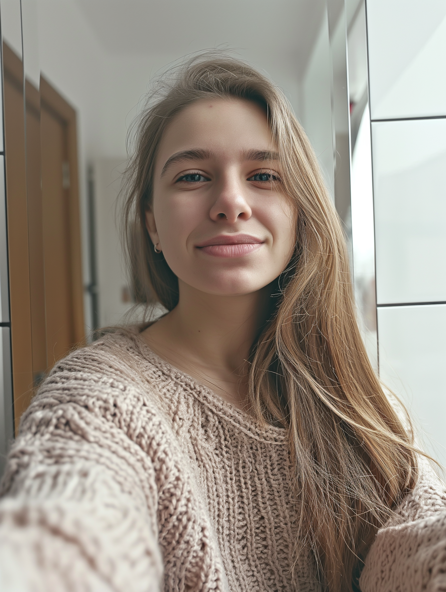 Young Woman Taking a Selfie