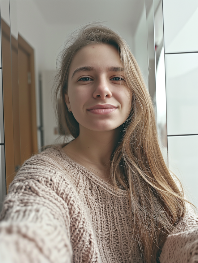 Young Woman Taking a Selfie