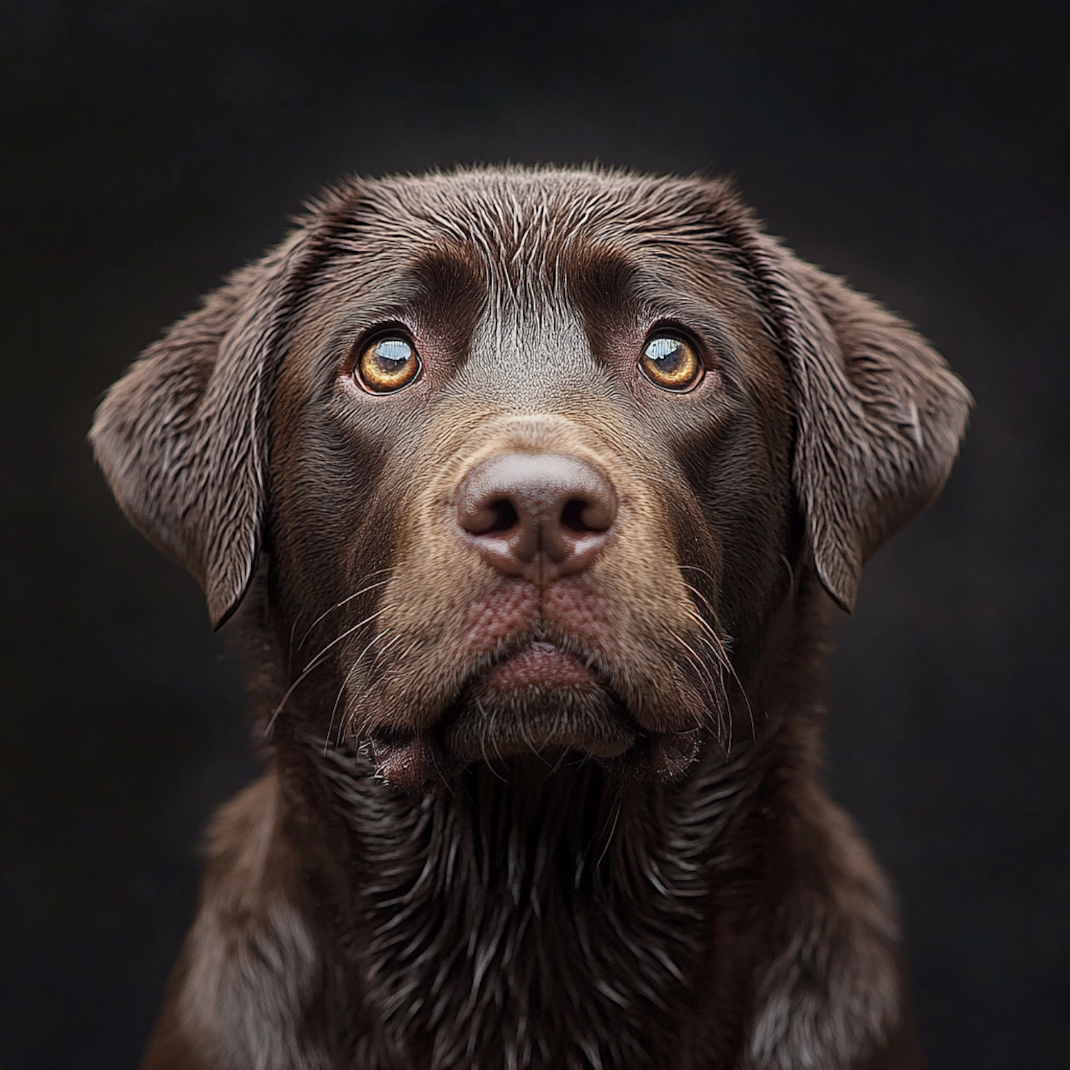 Chocolate Labrador Close-Up