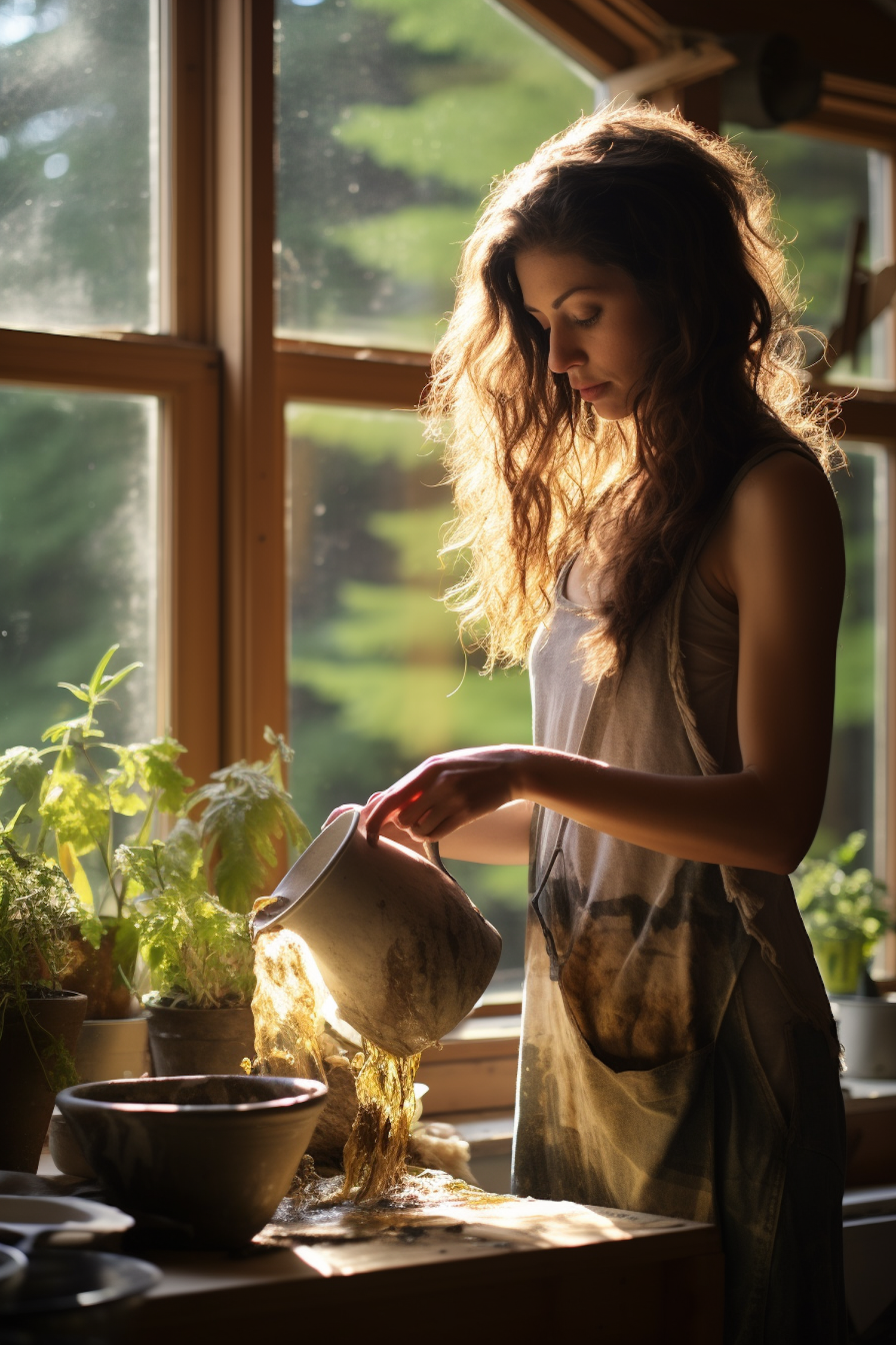 Sunlit Baking Serenity