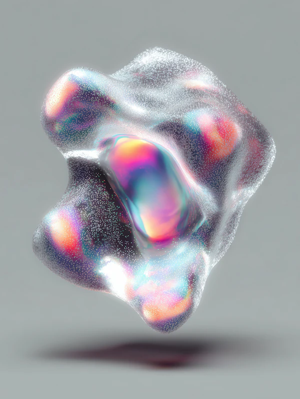 Iridescent Abstract Blob