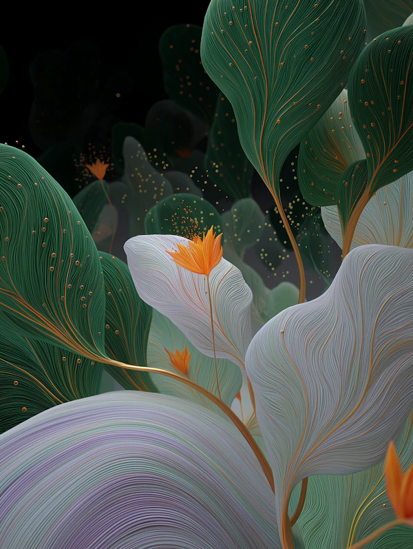 Abstract Foliage Art