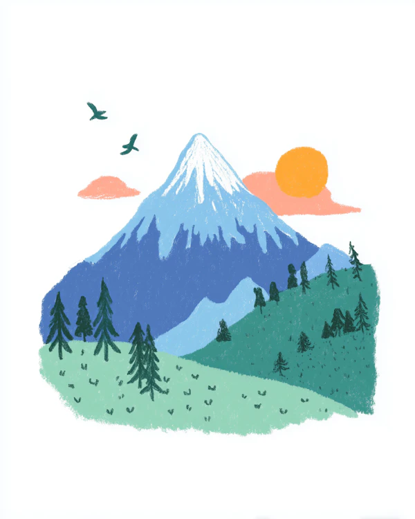 Serene Mountain Scene