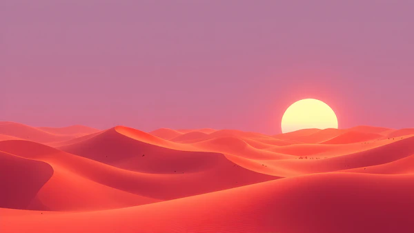 Surreal Desert Landscape