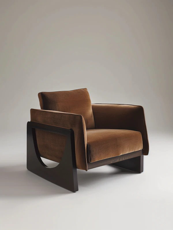 Modern Brown Armchair