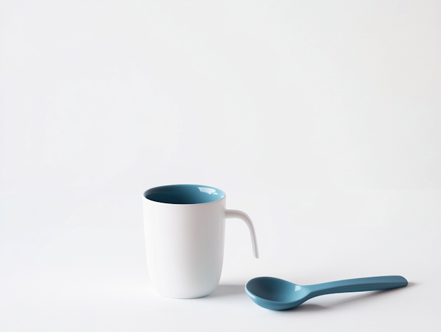 Minimalist Mug and Spoon