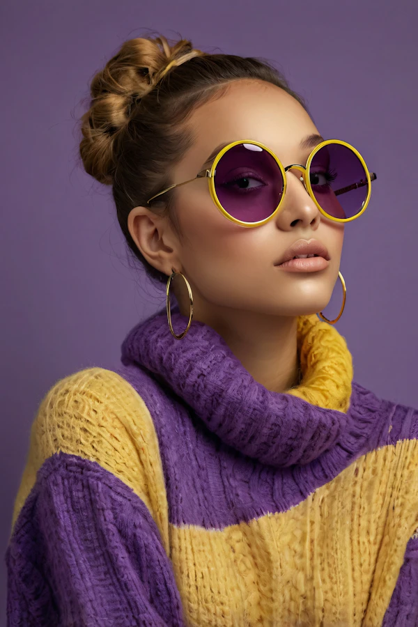 Fashionable Woman with Sunglasses