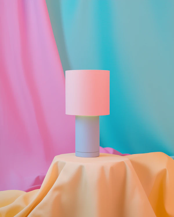 Pastel Table Lamp Scene