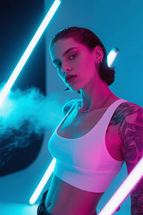 Neon Portrait Scene