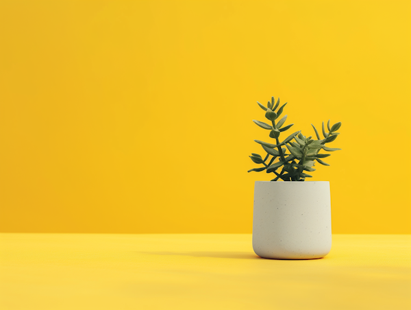 Minimalist Potted Succulent