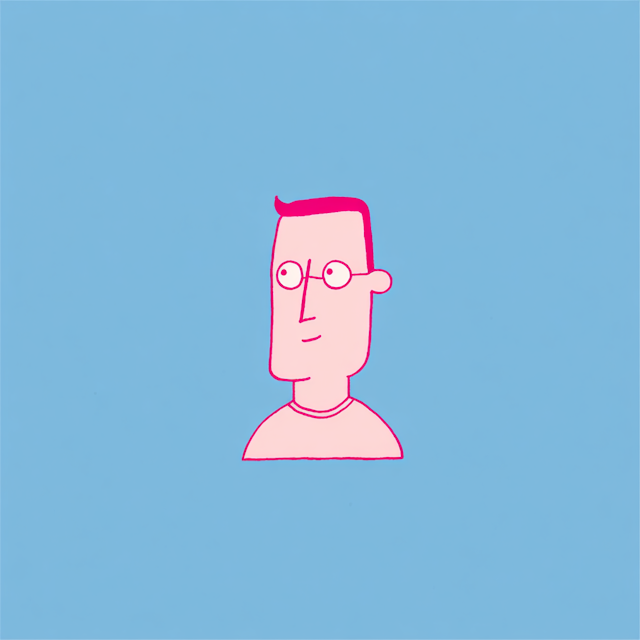 Minimalist Cartoon Portrait