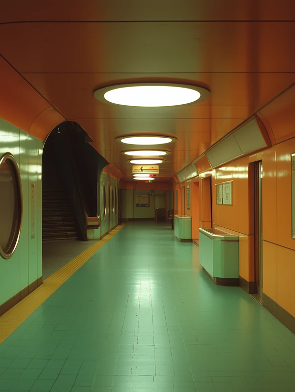 Futuristic Subway Hallway