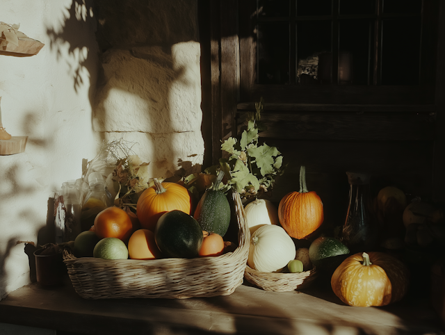 Rustic Harvest Scene