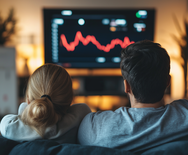 Couple Watching Screen