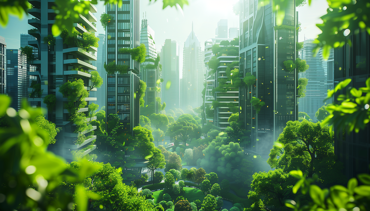 Futuristic Ecological Cityscape