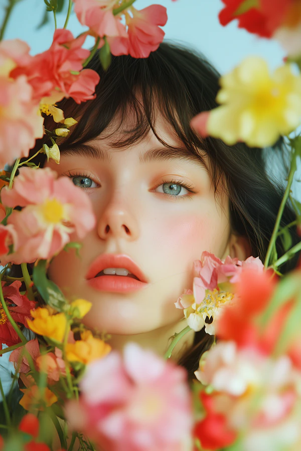 Floral Portrait Beauty