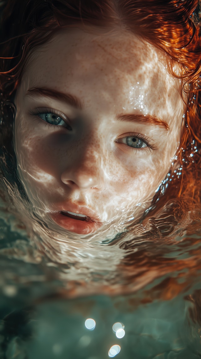 Serene Water Portrait