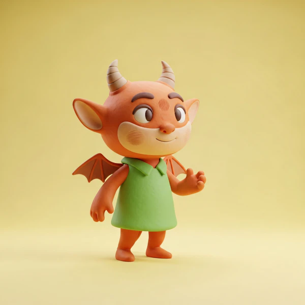 Whimsical 3D Character