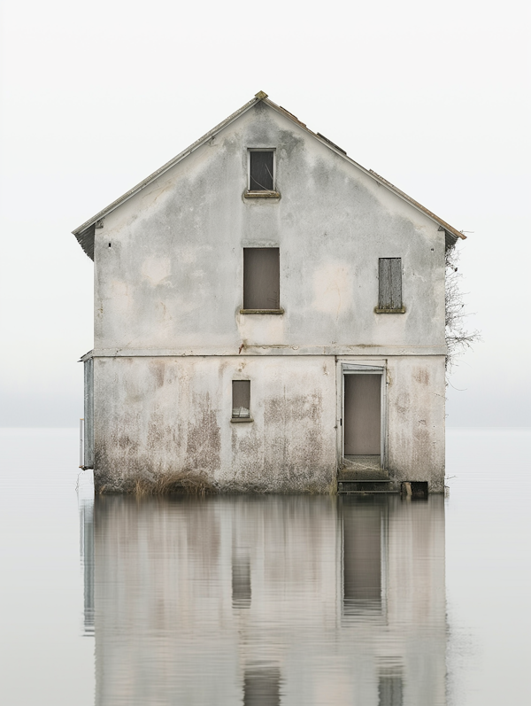 Solitary Submerged House