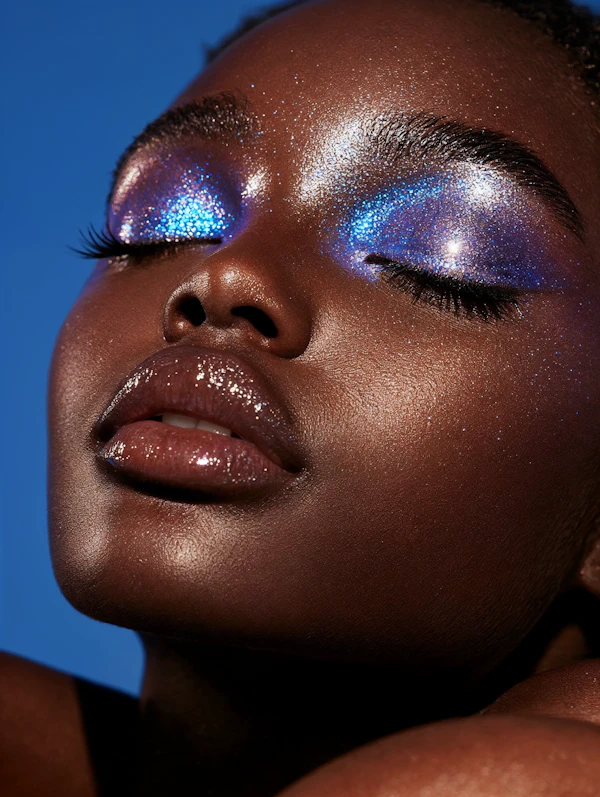 Glamorous Makeup Close-Up
