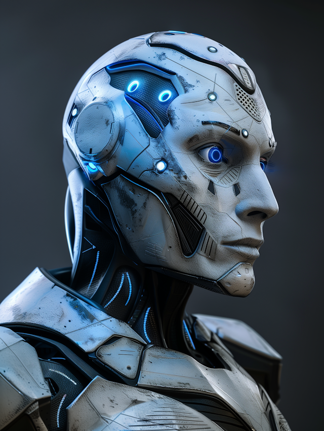 Futuristic Humanoid Robot