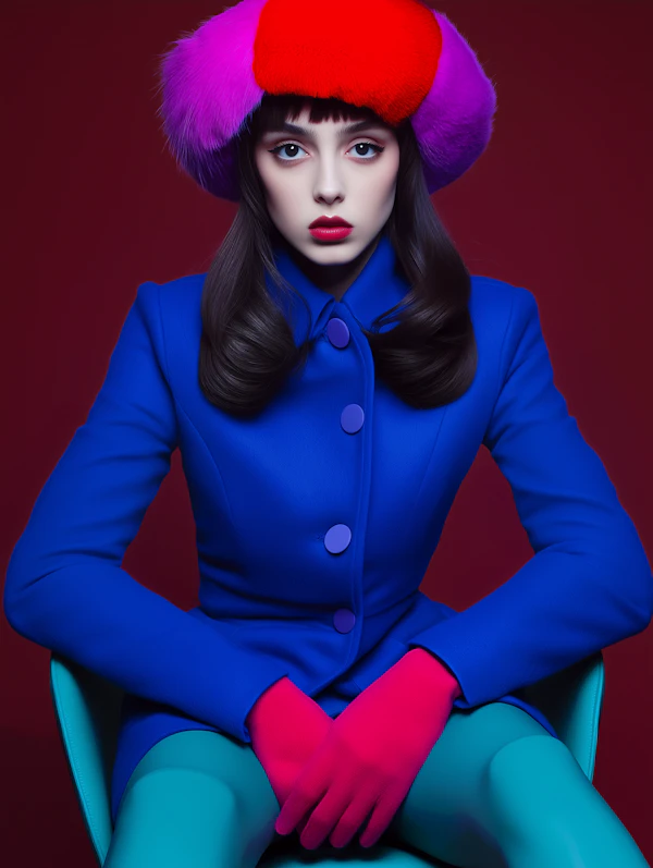 Vibrant Fashion Portrait
